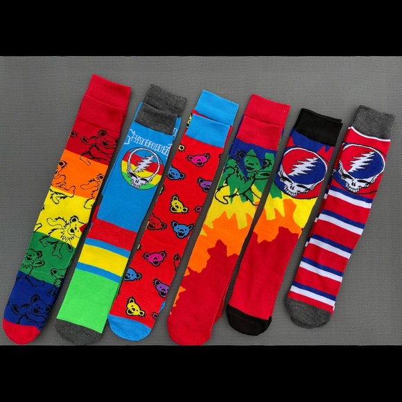 Grateful Dead Socks 💀⚡️NEW - Picture 3 of 4